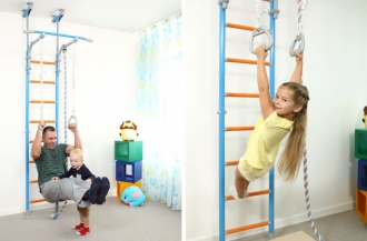 Подвижные игры для детей 6-7 лет дома на шведской стенке wallbarz